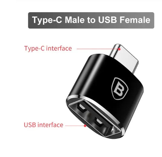 USB C adapter for laptop with two-in-one charging and data transmission, aluminium alloy shell, compact size