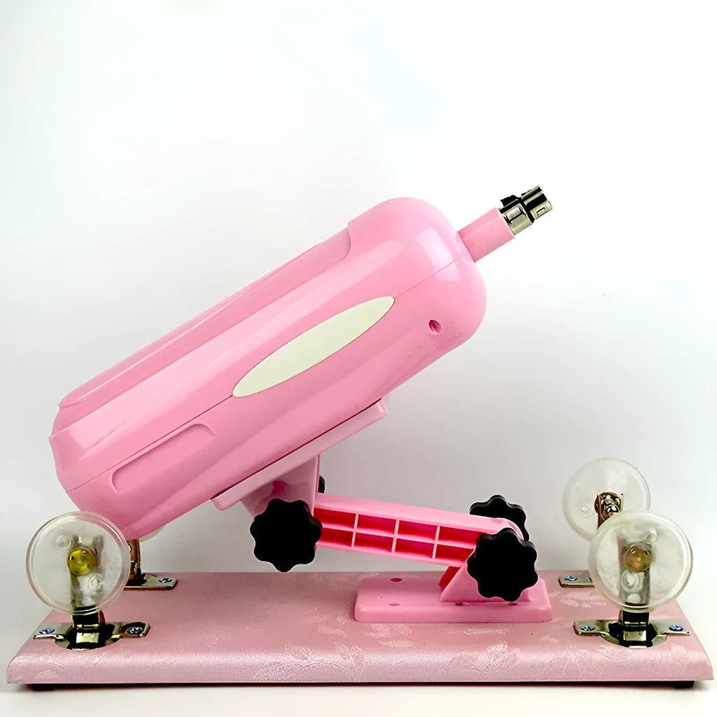 Bobb women's automatic telescopic thrusting sex toy in purple, black, or pink colours.