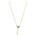 Gold plated copper choker necklace, 38 cm with 5 cm extension chain, Korean style short necklace