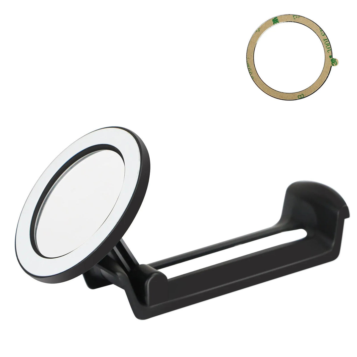 Water cup mobile phone holder in pink, black, or white plastic with magnetic universal bracket design