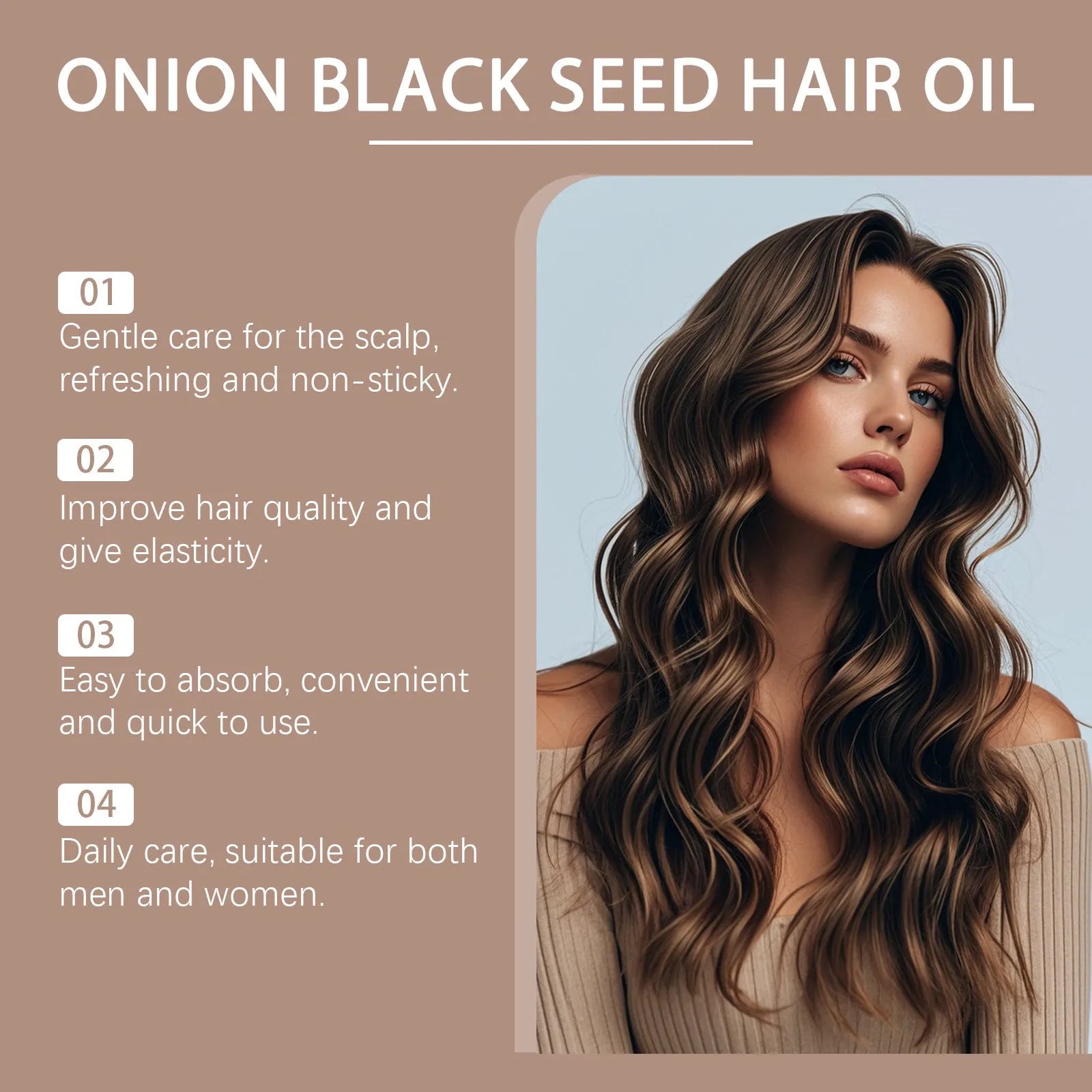 100ml hair care essential oil bottle with accessories for nourishing dry hair treatment