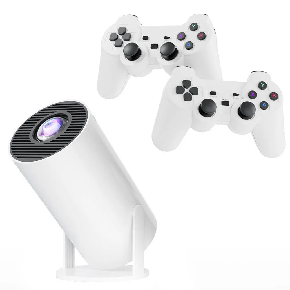 M300MAX portable projection game machine in red or white packaging with handles