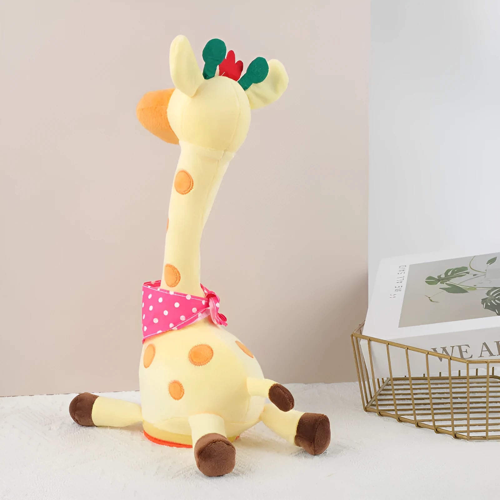 Multi-function giraffe doll singing and dancing for children with English rechargeable version