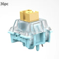 36-piece Sea Salt Lemon PRO Mute mechanical keyboard switches pack