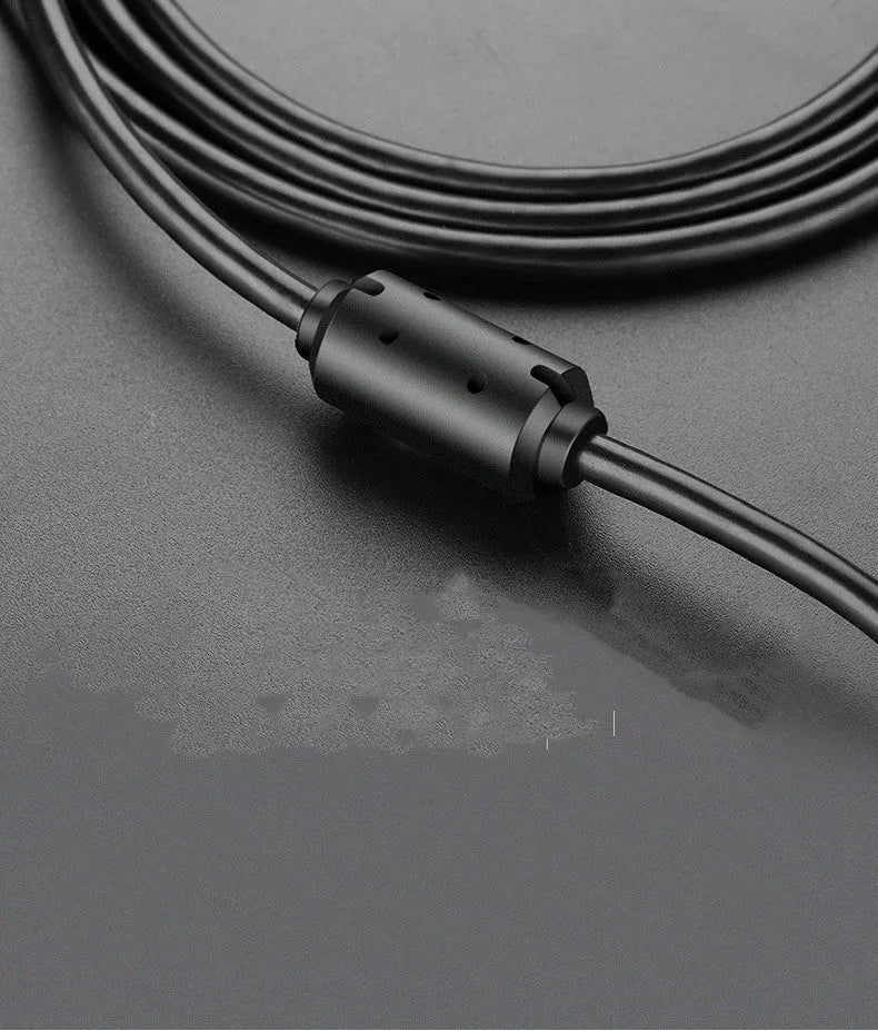 Black USB square port printer cable with pure copper core and 480Mbps transfer rate, available in 1m to 5m lengths.