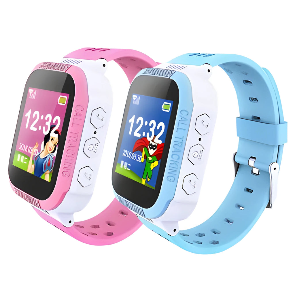Children's blue smart watch phone with 1.44-inch IPS touchscreen display