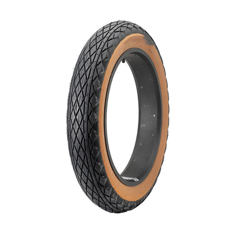 20-inch brown sidewall rubber tyre for snowmobiles and electric beach cars