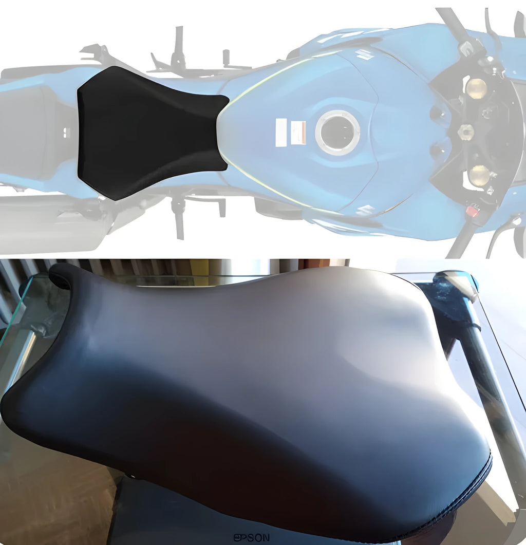 Suzuki GSXR1000 PU leather seat cover set in L size on motorcycle seat