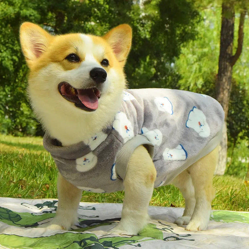 Medium dog padded winter vest in polyester with anti-dirty design, eight bust sizes from 40cm to 78cm and seven colours.