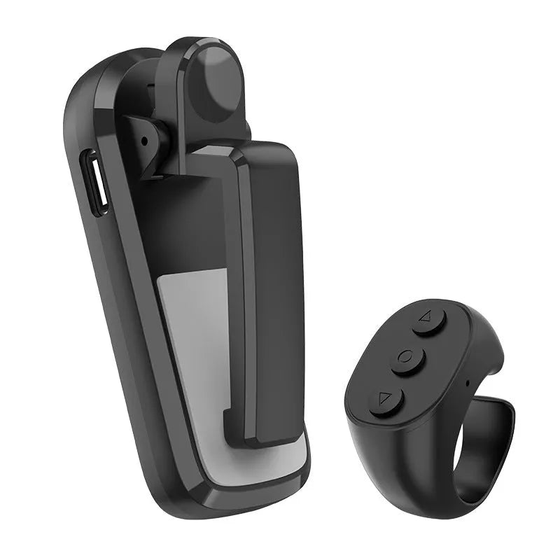 Smart wireless page turner remote control and finger clicker for e-readers in black, white, or pink.
