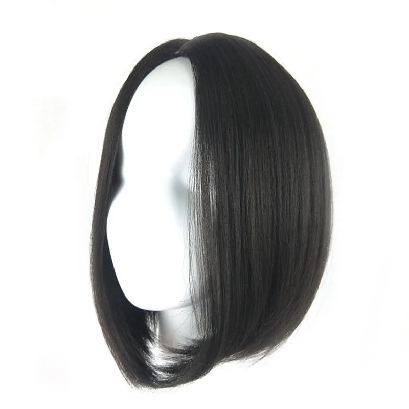 Short bob wig for women in black, light brown, and dark brown – high temperature wire construction