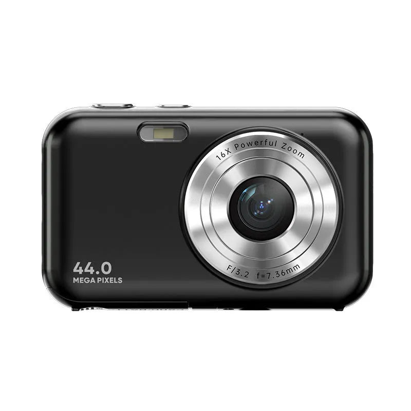 Children's digital camera in black, green, pink, or purple with 2.4-inch screen and 44MP beauty filter