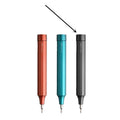 24-in-1 aluminium screwdriver set with magnetic bit storage for mobile phone and computer repairs