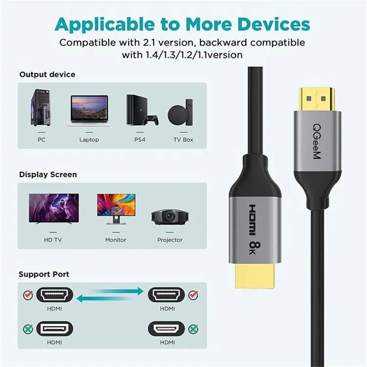 Gold-plated HDMI cable for TV Blu-ray projector with copper wire core, available in multiple lengths