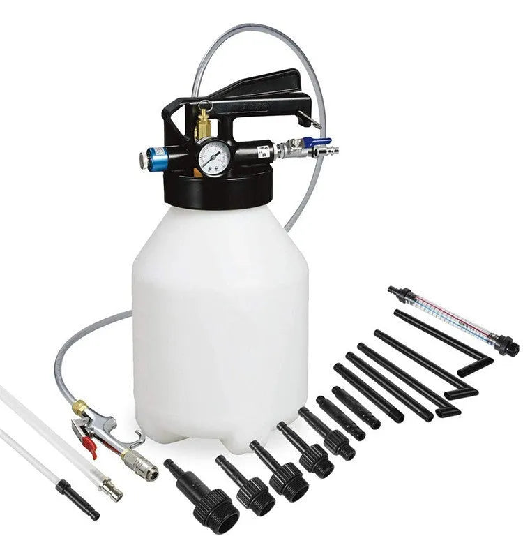 Pneumatic automatic transmission oil changer machine with tank oil filler unit for workshop use