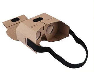 Corrugated paper virtual reality glasses for smartphones with 153x83mm dimensions