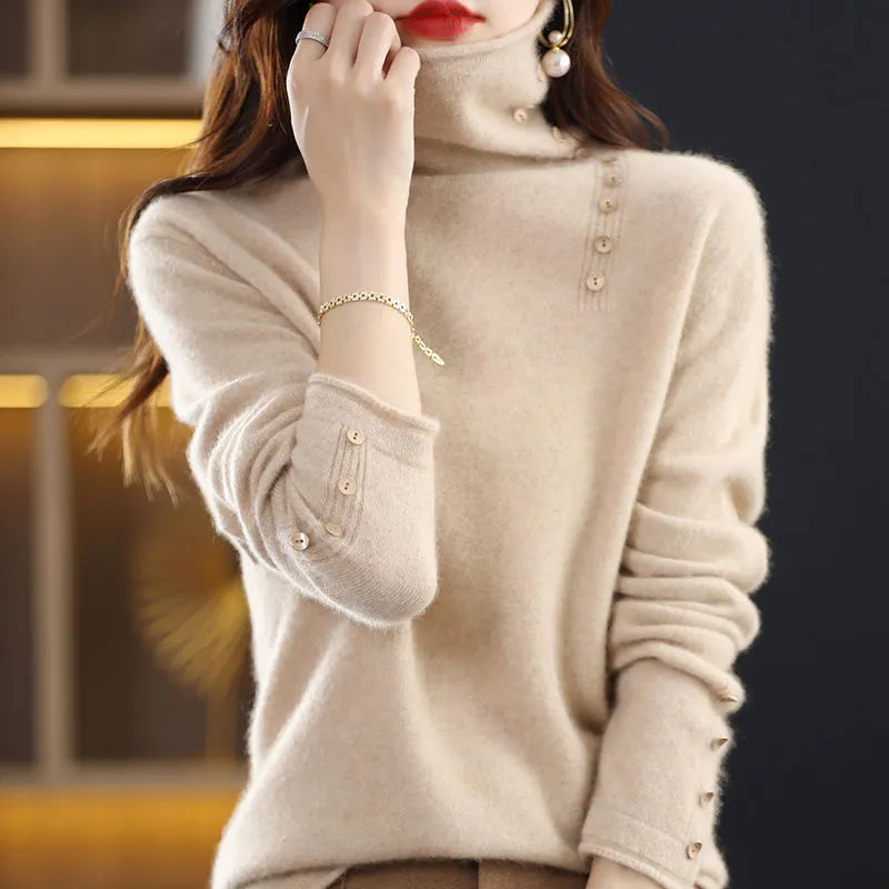 Core-spun yarn knitted bottoming shirt in watermelon red colour with 3D pattern texture