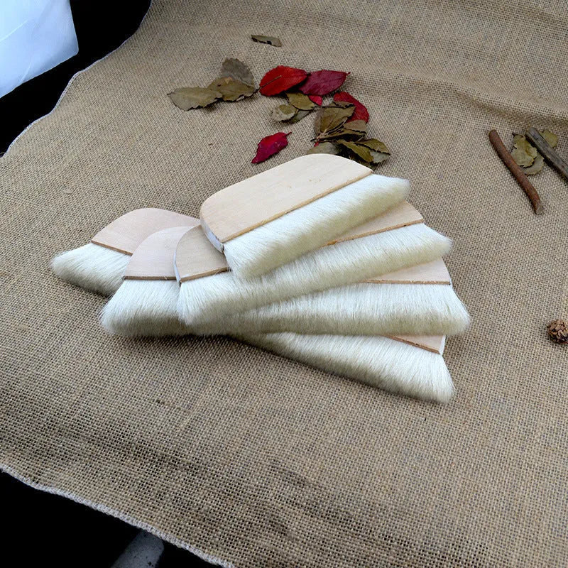 Wool brush for art mounting and paint paste board shading in multiple sizes