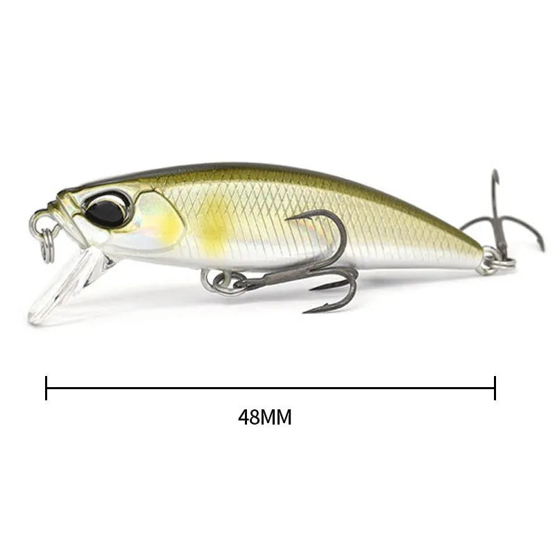Japanese Submerged Mino soft plastic fishing lure, 48mm length, shown in one of fourteen available colours.