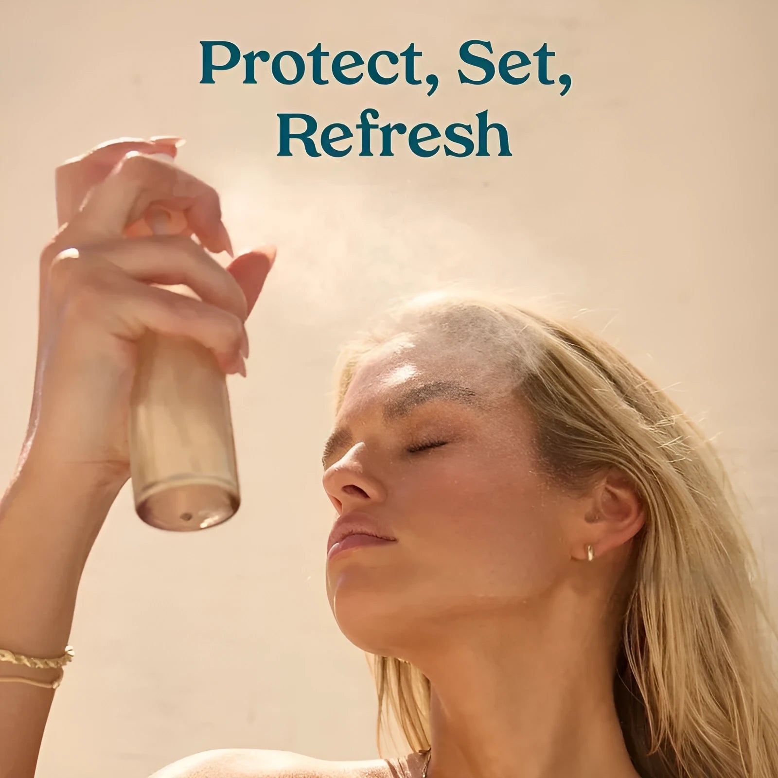 75ml moisturising makeup setting spray bottle with light texture for hydration and skin nourishment