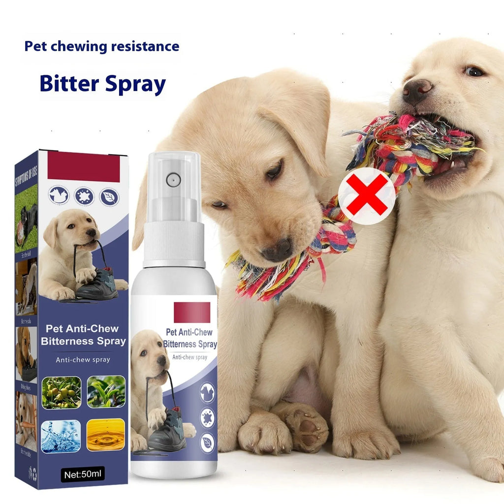 Pet bitter anti-bite spray 50ml boxed dog scratching sofa deterrent