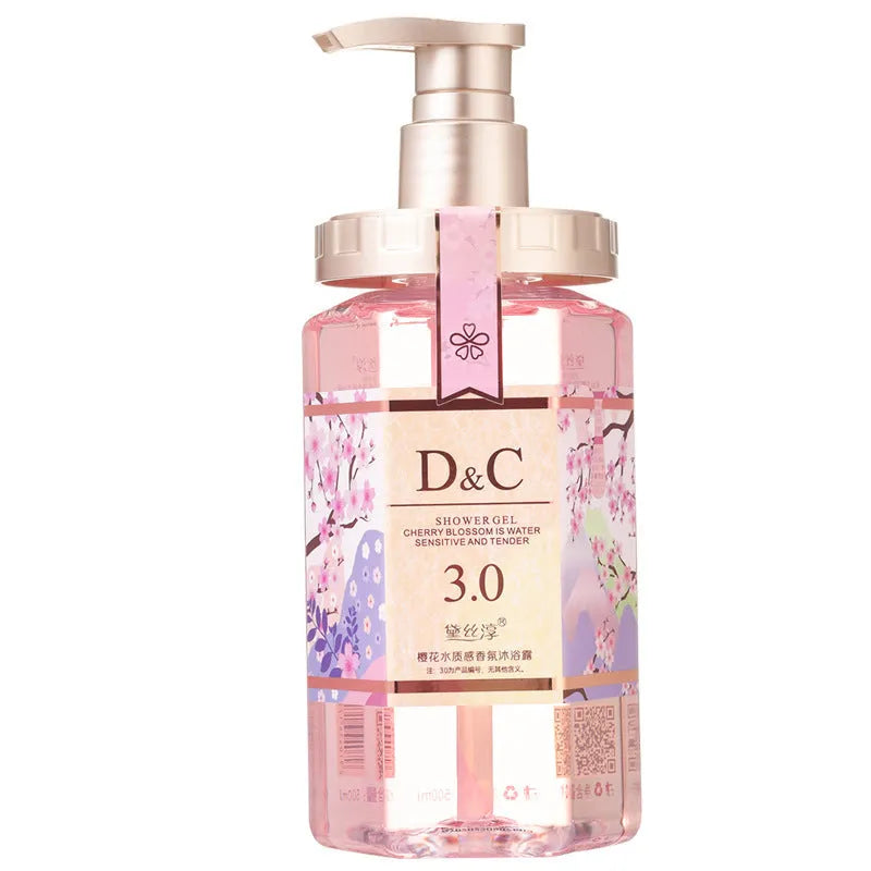 Sakura shampoo conditioner shower gel wash nursing set 500ml bottle