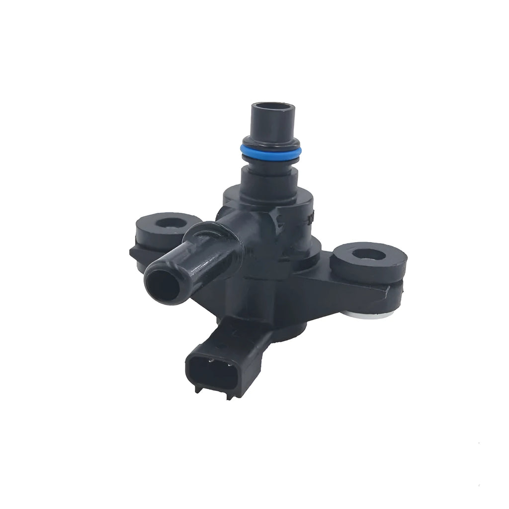 Black ABS plastic Ford turbo boost solenoid valve, part number AU5A-9G866-AB, with electrical connector.
