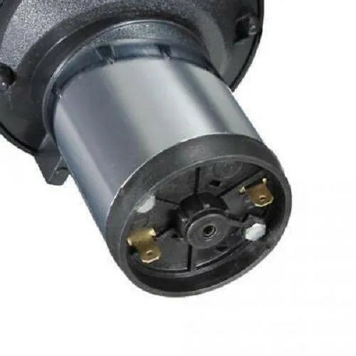 12v black automotive horn with silver housing for universal vehicle replacement