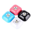 Mini infrared wireless motion sensor night light white LED ceiling battery lamp 7x7x2.4 cm