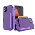 Black TPU and PC back cover case for Apple iPhone 11 Pro mobile phone.