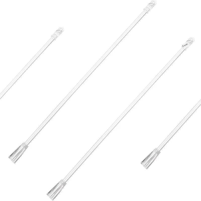 White acrylic plastic shutter transparent rotating rod for household window blinds