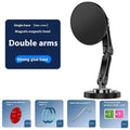 Gun colour folding magnetic car phone holder with 15W wireless charging and zinc alloy bracket