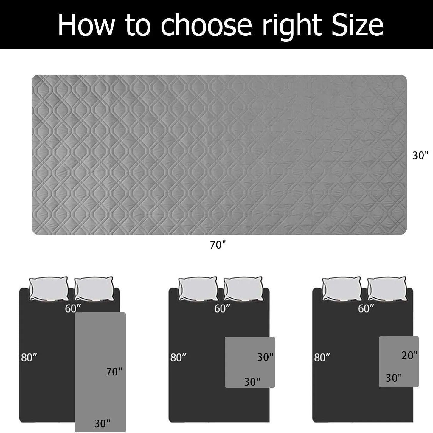 Reversible dog blanket on a sofa, showing two colour options, protecting furniture from pets.