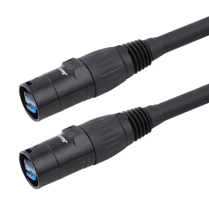 CAT6 RJ45 Ethernet extension converter cable showing male connectors, available in multiple lengths.