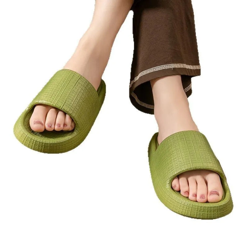Unisex adult EVA flip flop slippers with toe ring and non-slip sole in multiple colours.