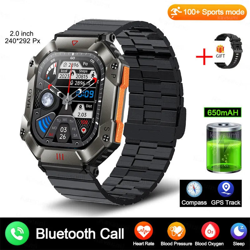 Android GPS fitness smart watch for women with titanium alloy case and multiple strap options