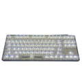 Transparent plastic 132-key keyboard keycap set for mechanical keyboards