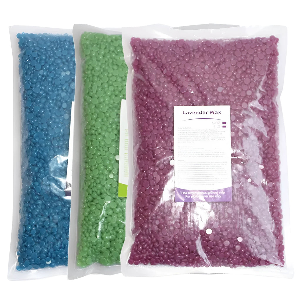 Solid hard wax granules paper-free honey scent 500g in box for hair removal