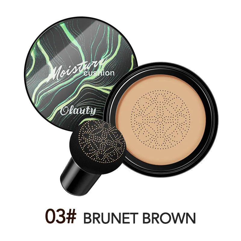 Air cushion BB cream with mushroom sponge in compact case, Ivory 01 shade