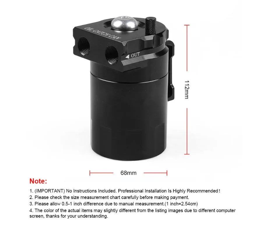 Aluminum alloy car oil separator for Ford Expedition in choice of four colours