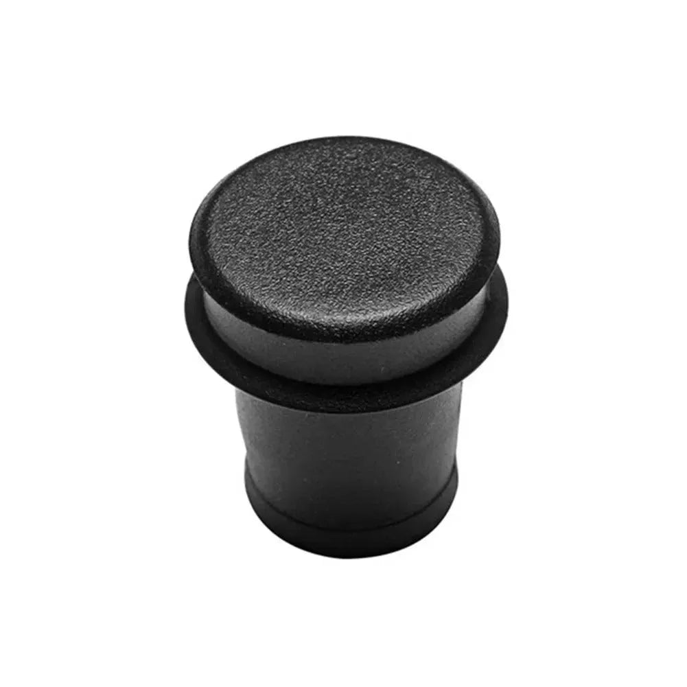 Black PVC car cigarette lighter dust plug protective cover measuring 33cm long with 2cm diameter