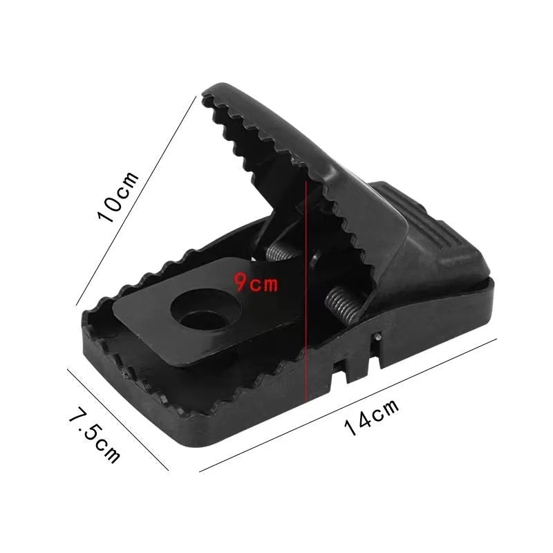 Automatic mouse trap cage for indoor rodent control in plastic construction