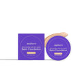 Moisturizing concealer foundation cream in a tube with three shade swatches Dark Skin Ivory White Natural color
