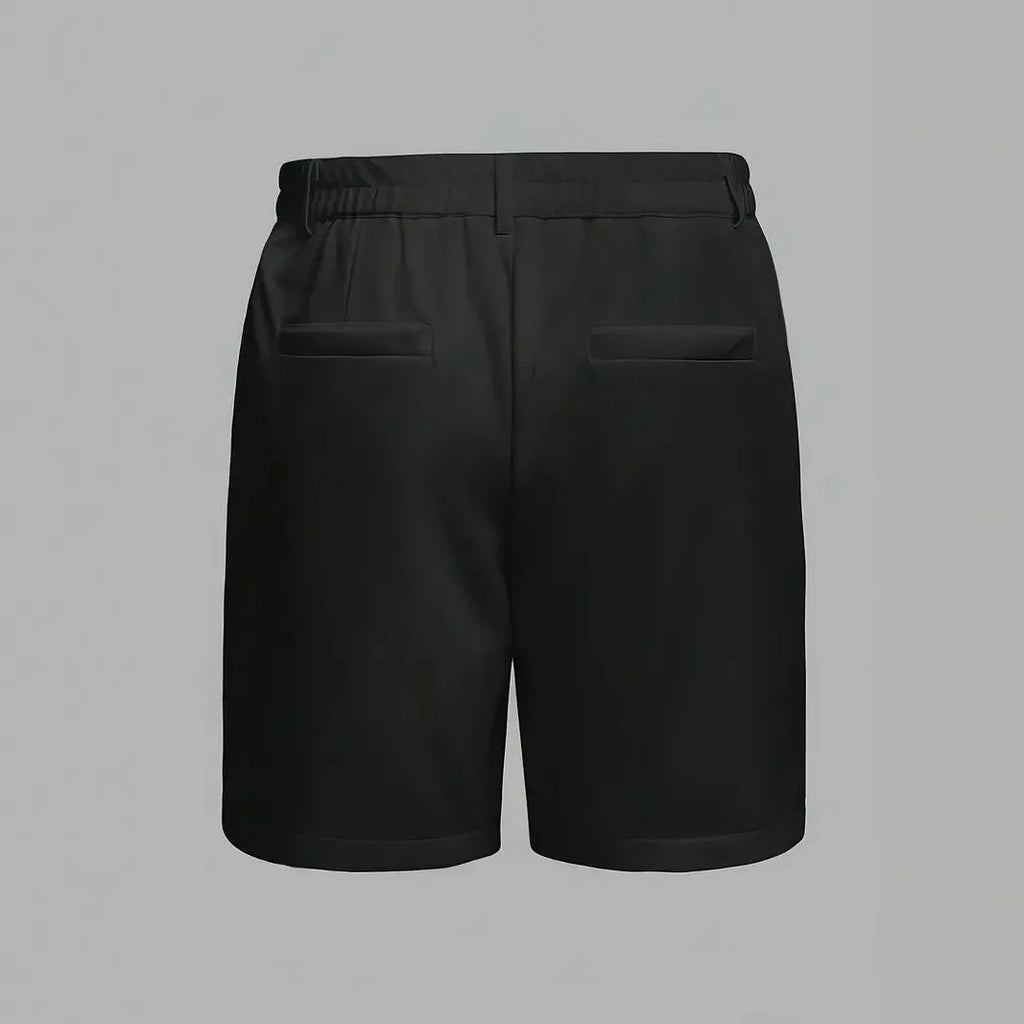Men's casual sports shorts in cotton blend fabric with straight-leg Korean style design
