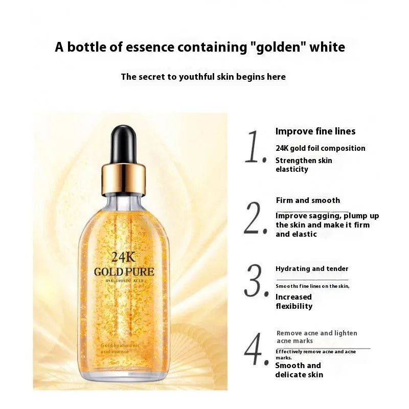 24K nicotinamide hyaluronic acid ginseng facial essence 100g bottle