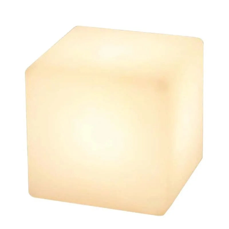 Square LED cube light stool with modern design for outdoor or indoor use