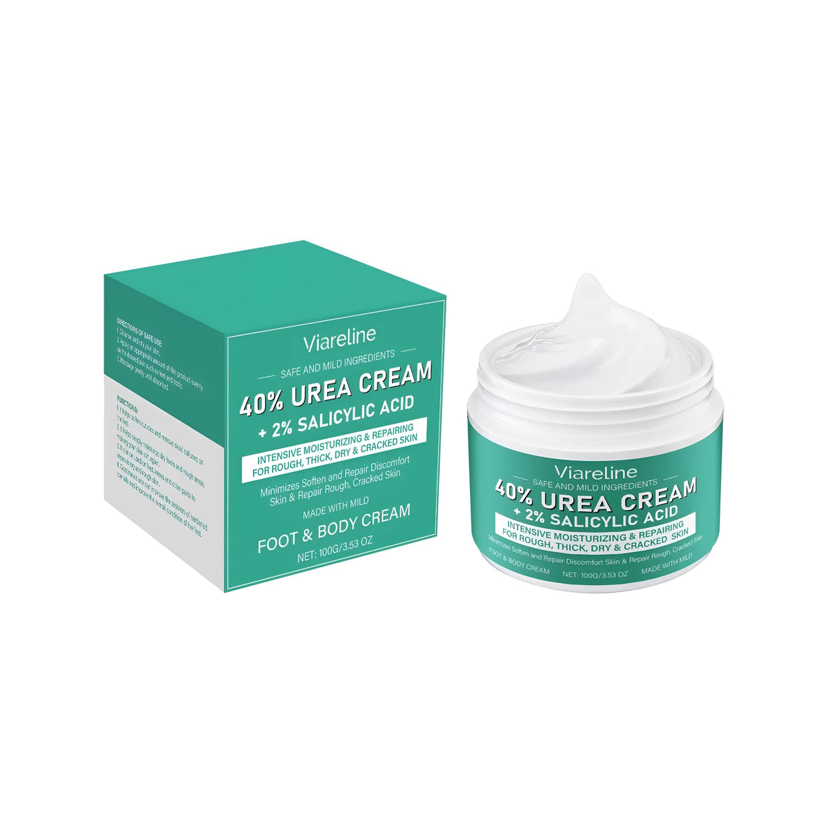 Salicylic Acid Moisturising Foot Cream 100g with urea, glycerin and mineral oil