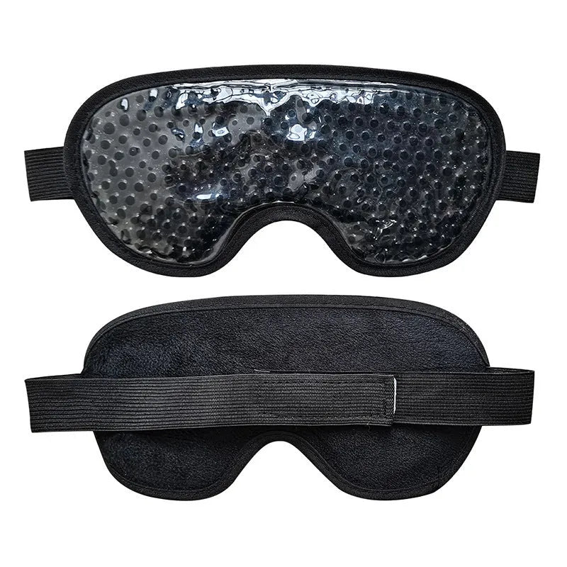 White rechargeable eye mask device for cold and hot compress therapy with atomisation function.
