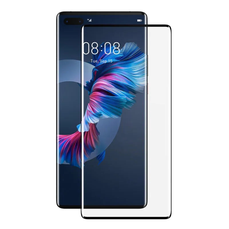 Baseus 0.25mm black full screen curved tempered glass film for Huawei Mate40 Pro with cleaning kit and tools