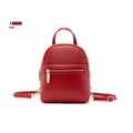 Soft PU mini backpack with three-dimensional pockets and contrast colour street trend styling